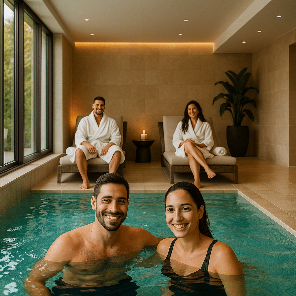 ספא יוקרתי עם בריכה מחוממת