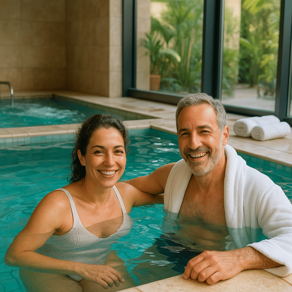 בריכה מחוממת בספא